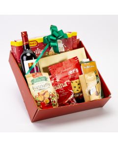 Caja navideña premium grande roja