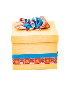 Caja queque decorado 19x19x15 navidad