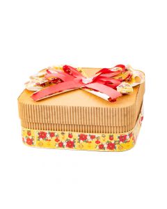 Caja cuadrada baja decorado #2 navidad