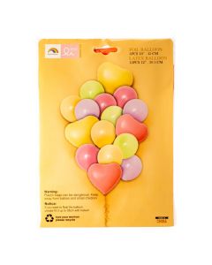 Globos corazón surtidos helio