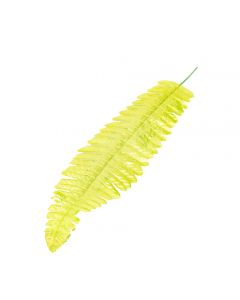 Hoja artificial con textura 40cm verde limón