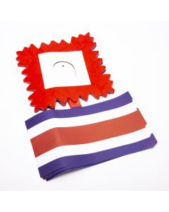 Guirnalda papel tricolor bandera 2m