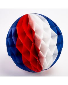 Esfera papel 30cm tricolor