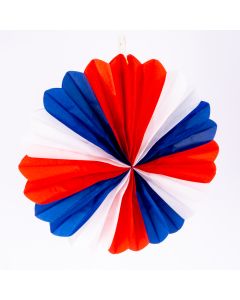 Abanico papel Tricolor 25cm