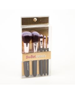 Brocha maquillaje lisa 12.5-14cm 5pzas