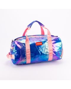 Bolso deportivo satinado 47x22cm tornasol surtido