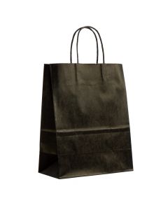 Bolsa papel lisa 27x21x11cm negra
