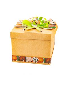 Caja queque decorado hombre 19x19x15