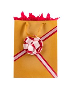 Bolsa kraft decorado mujer #11