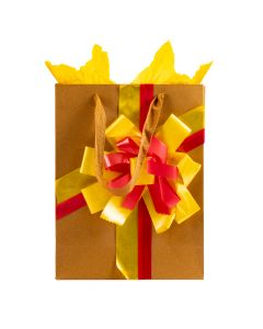 Bolsa kraft decorado mujer #5