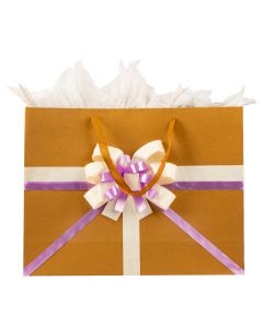 Bolsa kraft decorado mujer #7