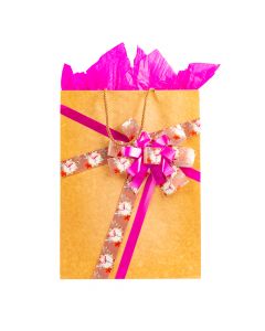 Bolsa kraft decorado mujer #8