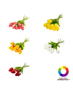 Ramo tulipán artificial decorativo