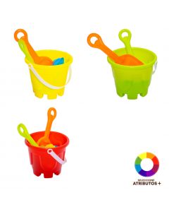 Balde playa con accesorios
