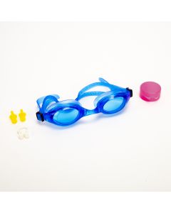 Lentes para natación lisos ajustable 4pzas surtido