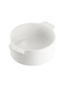 Bowl porcelana liso 22.8x18.5x8.1cm blanco