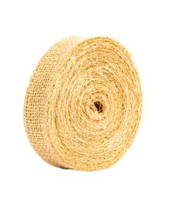 Cinta tela yute 10yrd 2.5cm marrón