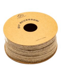 Cinta yute lisa marrón