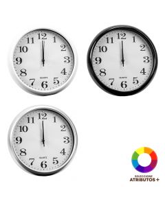 Reloj pared plástico 30 cm