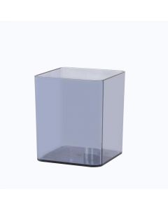 Organizador plastico cuadrado liso 8.5x8.5x10cm negro