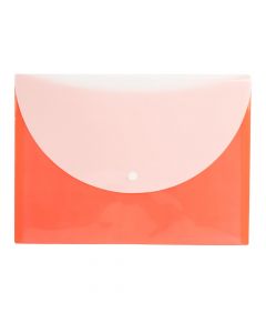 Folder plástico con broche