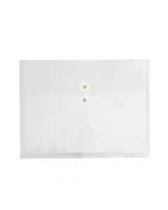 Folder plastico liso tamaño a4 18mm cierre con hilo transparente