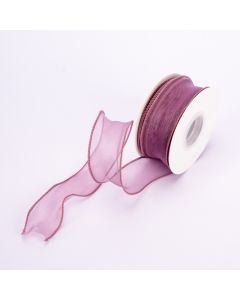 Cinta tela lisa 5yds 4cm purpura
