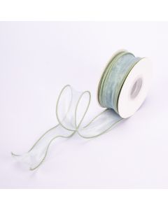 Cinta tela lisa 5yds 4cm verde