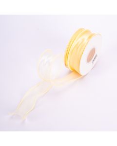 Cinta tela lisa 5yds 4cm beige