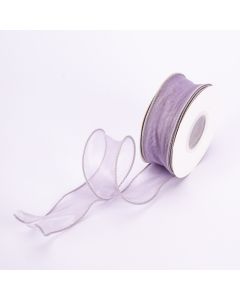 Cinta tela lisa 5yds 4cm gris