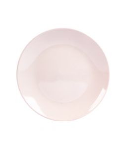 Plato cerámica plano liso 7.7pulg gris