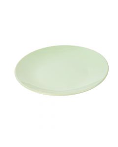 Plato cerámica plano 7.75pulg verde