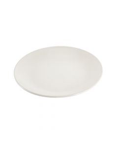 Plato cerámica plano 8pulg beige