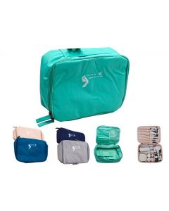 Cosmetiquera lisa con zipper