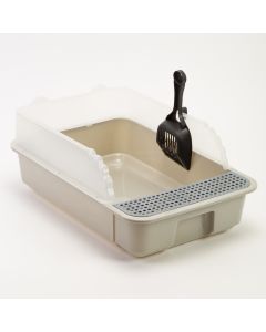 Caja arena gato compacta