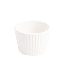 Macetero porcelana con relieve 8x5.5cm blanco surtido