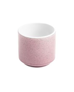 Macetero porcelana estampado puntos redondo 7.5x7.5cm surtido