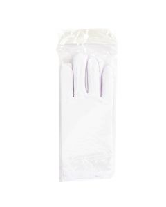Guante tela liso blanco