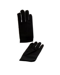 Guante tela liso negro
