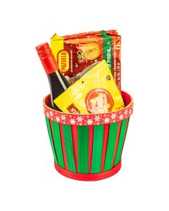 Canasta navideña pequeña