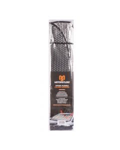 Tapasol plegable para auto con relieve 130x60cm plateado