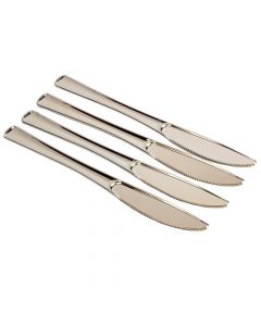 Cubierto plástico liso 20cm 12und