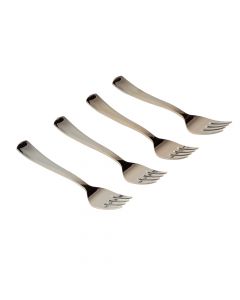 Tenedor plástico liso 18.5cm 12und