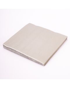 Servilleta papel lisa 20und plateado
