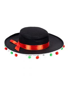 Sombrero mexicano con pompón
