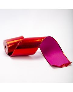 Cinta decorativa lisa 3yards 10cm rojo satinado