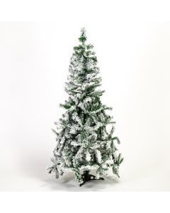 Árbol plástico navideño nevado 450 ramas 150cm