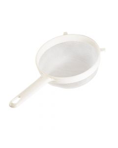 Colador plástico liso 32x18.5cm blanco
