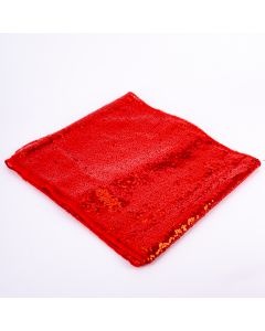 Camino mesa liso con lentejuelas 30x250cm 153g rojo