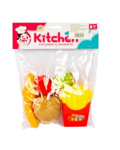 Accesorio plástico comida rapida 7pzas +3a